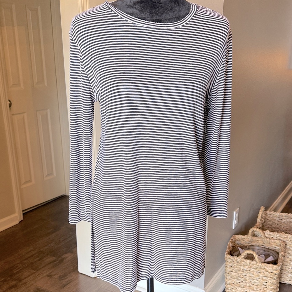 Old Navy Striped Black and White Shirt